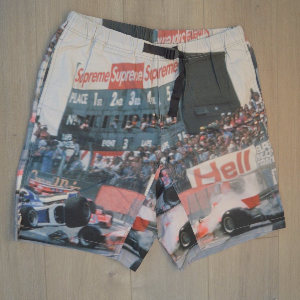 SUPREME GRAND PRIX BELTED SHORTS